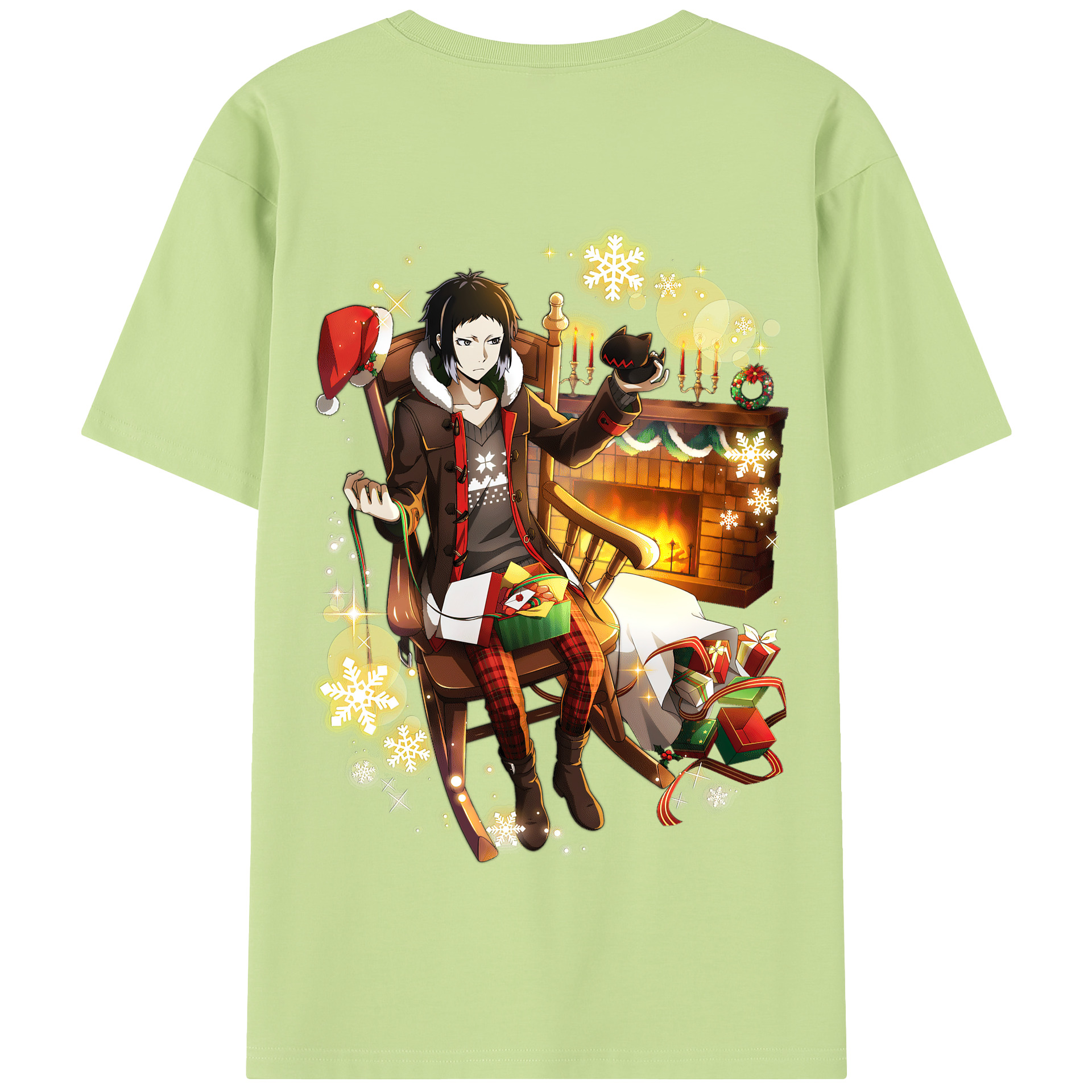 （画像用） 文豪ストレイドッグス Bungo Stray Dogs 綿100％半袖Tシャツ（背面プリント）